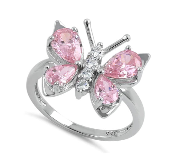 Butterfly ring size 8