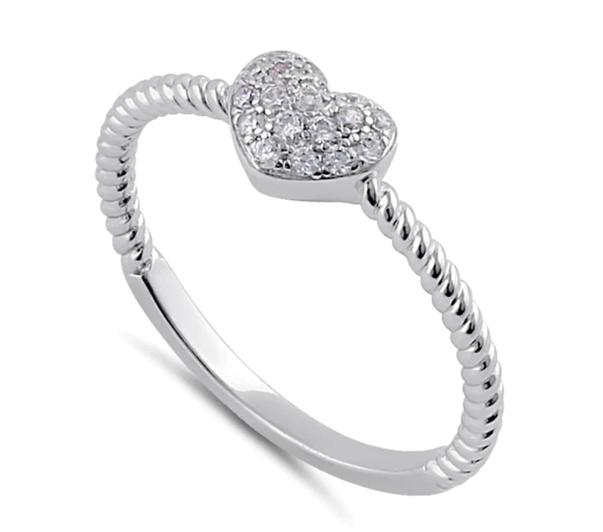 Heart ring size 7